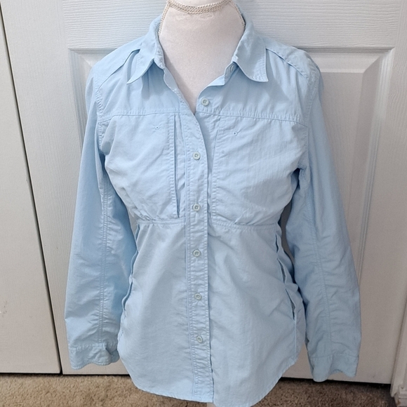 The North Face Jackets & Blazers - The North Face Baby Blue Blouse/Light Jacket   Size M